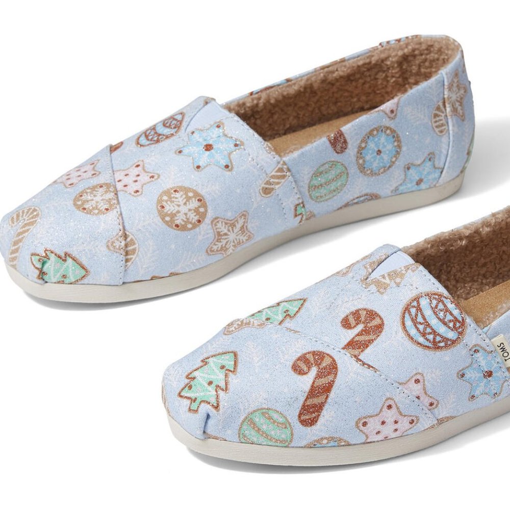 TOMS Blue Sugar Cookie Women Shoe Size 8
